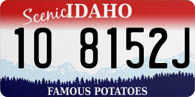 ID license plate 1O8152J