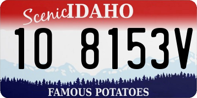 ID license plate 1O8153V