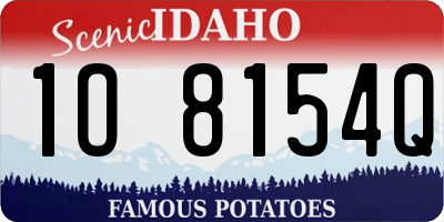 ID license plate 1O8154Q