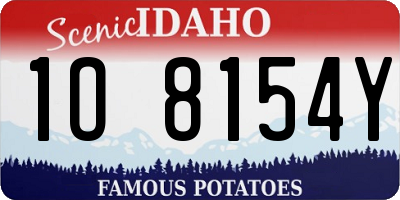 ID license plate 1O8154Y