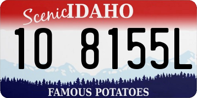 ID license plate 1O8155L