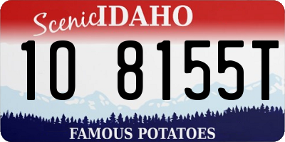ID license plate 1O8155T