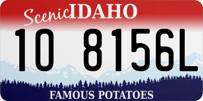 ID license plate 1O8156L