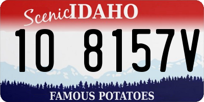 ID license plate 1O8157V