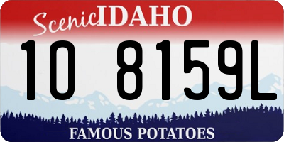 ID license plate 1O8159L