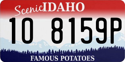 ID license plate 1O8159P