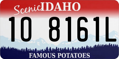 ID license plate 1O8161L