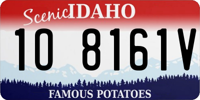 ID license plate 1O8161V