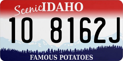 ID license plate 1O8162J