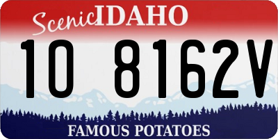 ID license plate 1O8162V