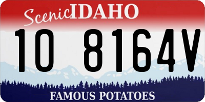 ID license plate 1O8164V