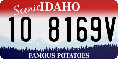 ID license plate 1O8169V