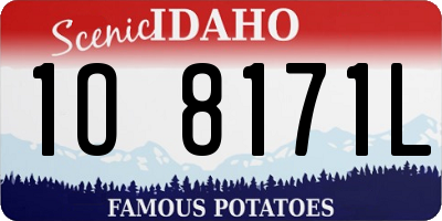 ID license plate 1O8171L