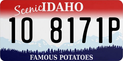 ID license plate 1O8171P