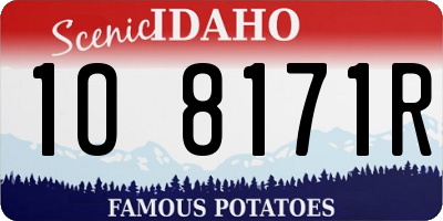 ID license plate 1O8171R