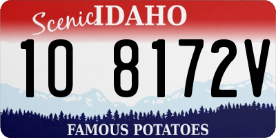 ID license plate 1O8172V