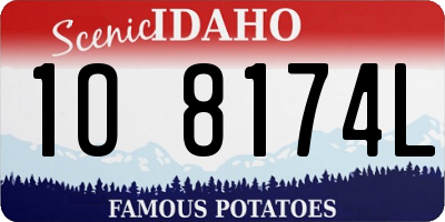 ID license plate 1O8174L