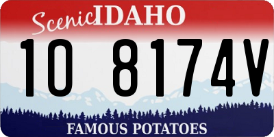 ID license plate 1O8174V