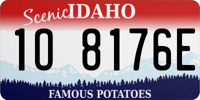 ID license plate 1O8176E