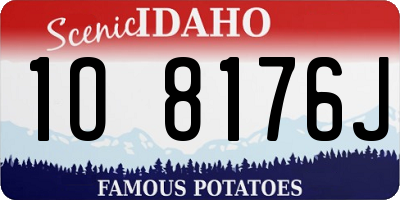 ID license plate 1O8176J