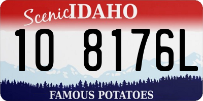 ID license plate 1O8176L