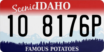 ID license plate 1O8176P