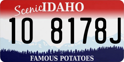 ID license plate 1O8178J