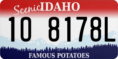 ID license plate 1O8178L
