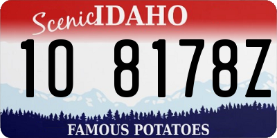 ID license plate 1O8178Z