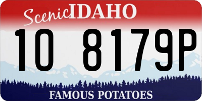 ID license plate 1O8179P