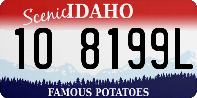 ID license plate 1O8199L