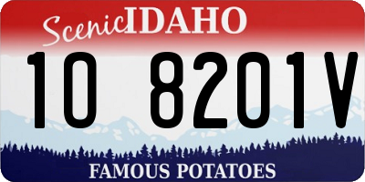 ID license plate 1O8201V