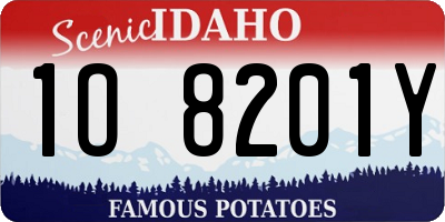 ID license plate 1O8201Y