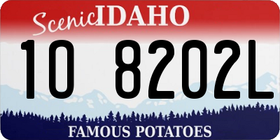 ID license plate 1O8202L