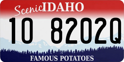ID license plate 1O8202Q