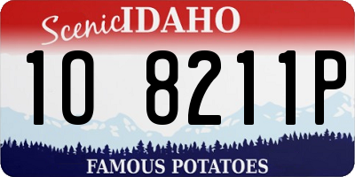ID license plate 1O8211P