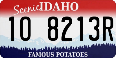 ID license plate 1O8213R