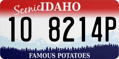 ID license plate 1O8214P