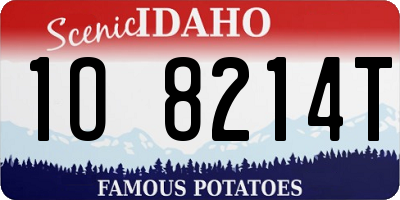 ID license plate 1O8214T