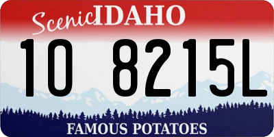 ID license plate 1O8215L