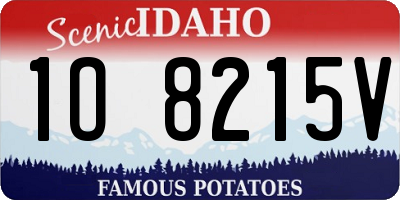 ID license plate 1O8215V