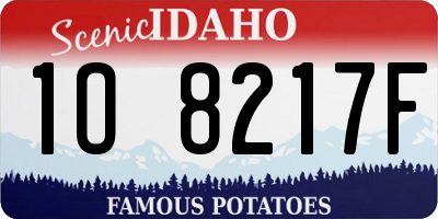 ID license plate 1O8217F