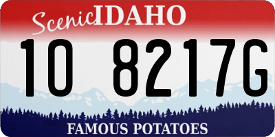 ID license plate 1O8217G