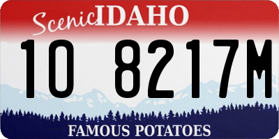 ID license plate 1O8217M
