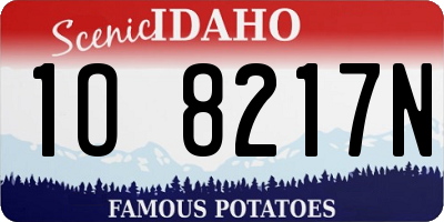 ID license plate 1O8217N