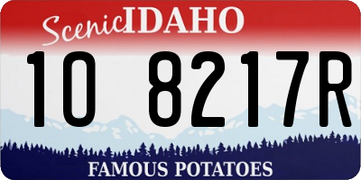 ID license plate 1O8217R