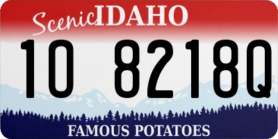 ID license plate 1O8218Q