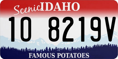 ID license plate 1O8219V