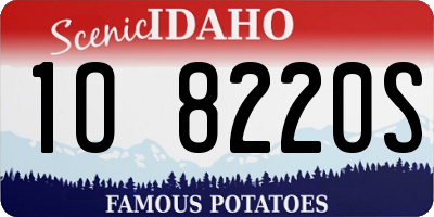 ID license plate 1O8220S