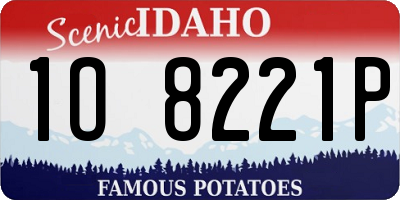 ID license plate 1O8221P